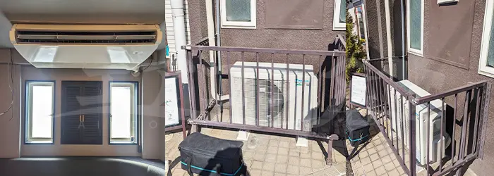 天井吊形 3馬力 新設工事