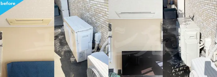 ハウジングエアコン 天井カセット形1方向 マルチ 入れ替え工事